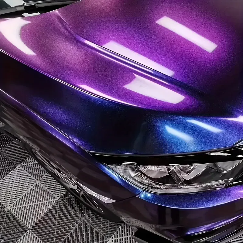 Chameleon Red Color-Changing Vinyl Wrap for Cars - Imagem 2