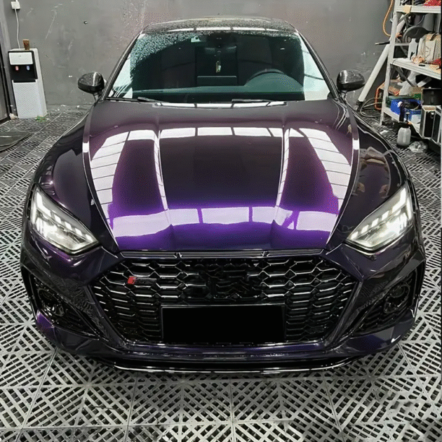 Film de protection de peinture violette auto-réparante TPU auto-cicatrisant, anti-rayures, anti-jaunissement, protection UV/IR, garantie de 5 ans pour carrosserie