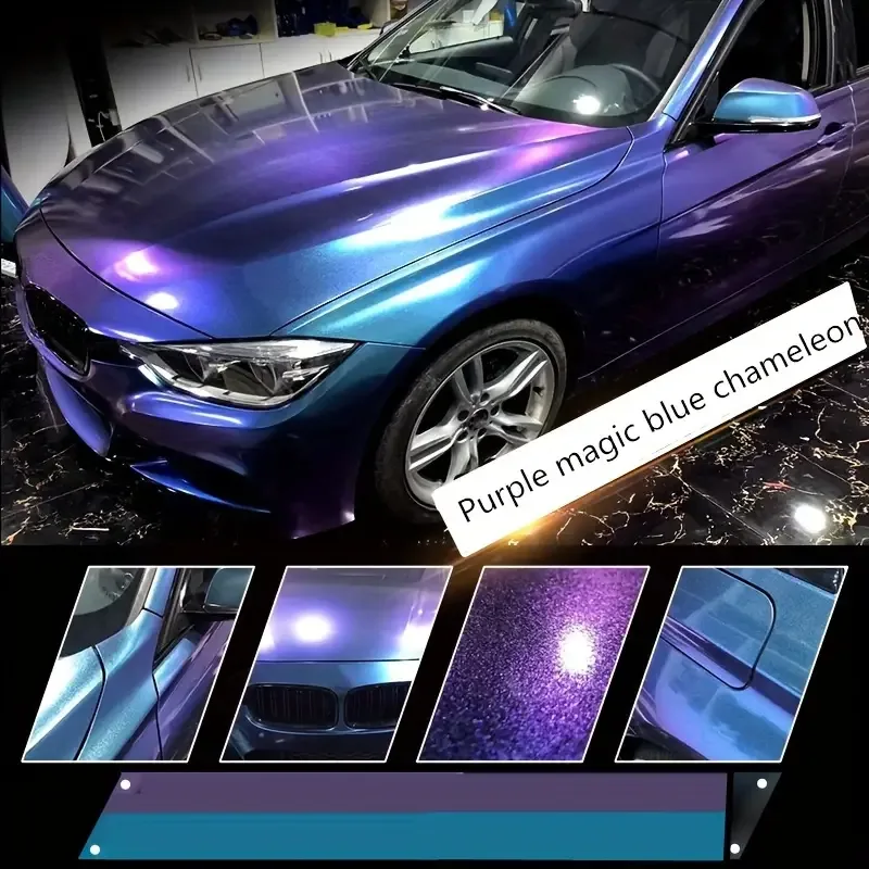 Chameleon Red Color-Changing Vinyl Wrap for Cars - Imagem 3