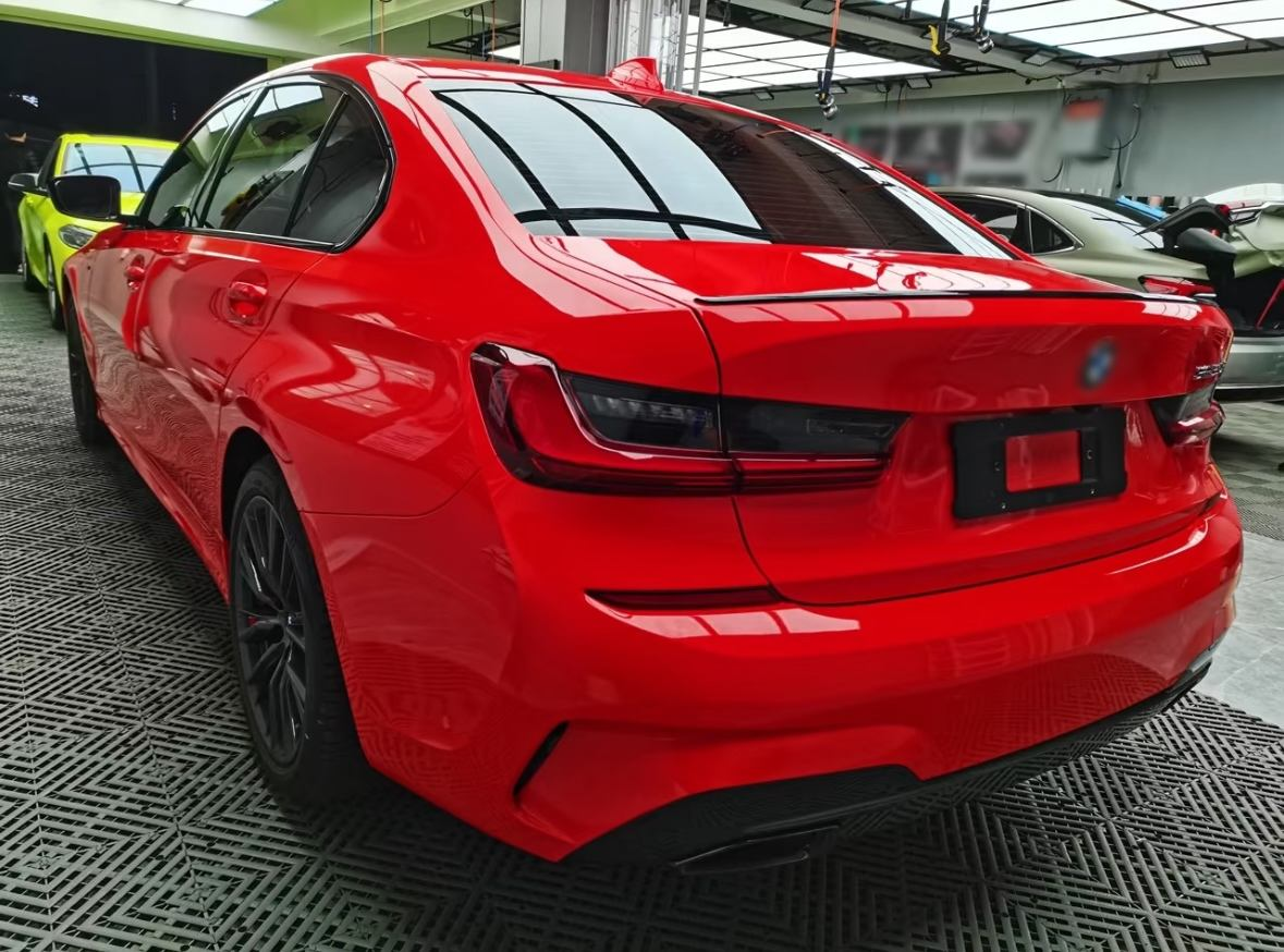 Ferrary Red-TPU Glossy Crystal Smart Car Paint Protection Film Self Healing Body Foil with Color Changing Anti-Scratch Function - Image 4