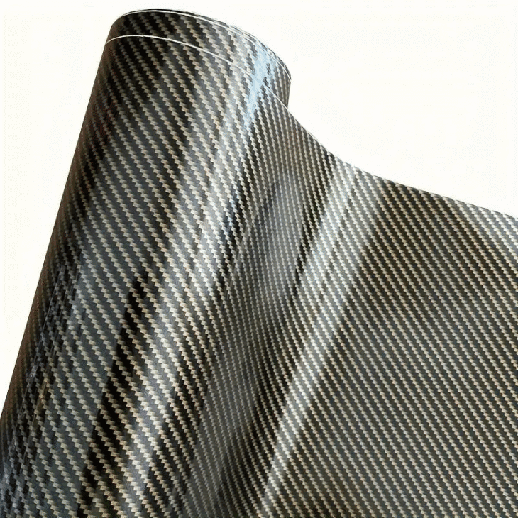 Factory Direct High Quality Gloss 2D Gold Carbon Fiber Vinyl Film Car ...