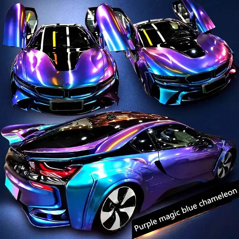 Chameleon Red Color-Changing Vinyl Wrap for Cars - Imagem 4