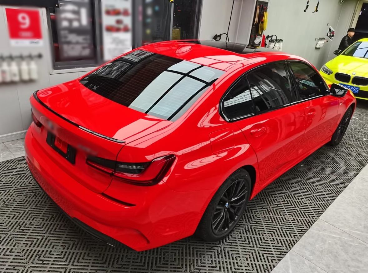 Ferrary Red-TPU Glossy Crystal Smart Car Paint Protection Film Self Healing Body Foil with Color Changing Anti-Scratch Function - Image 5