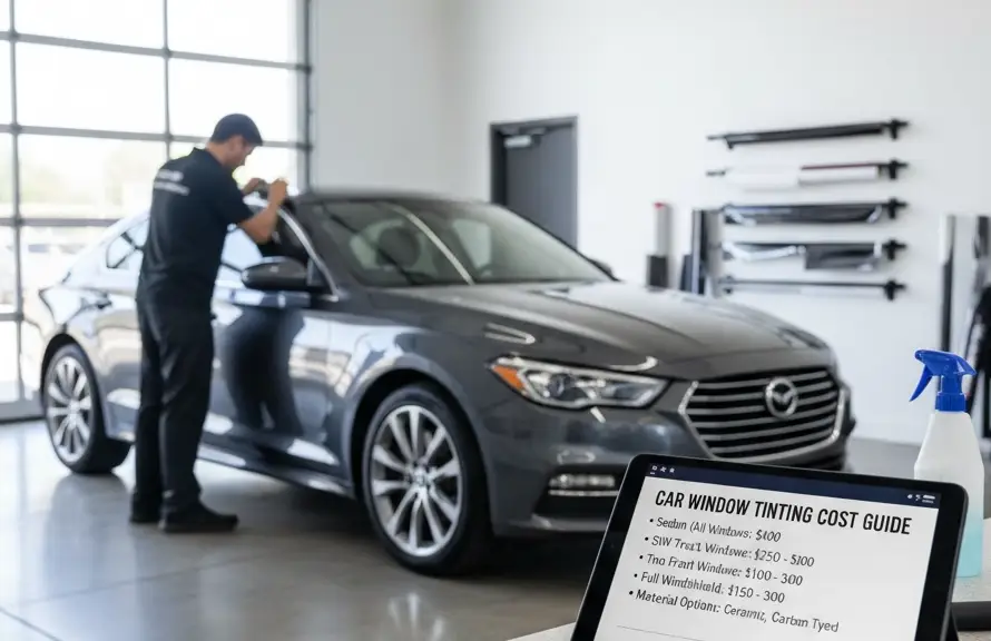 cuánto cuesta tintar las ventanas del coche