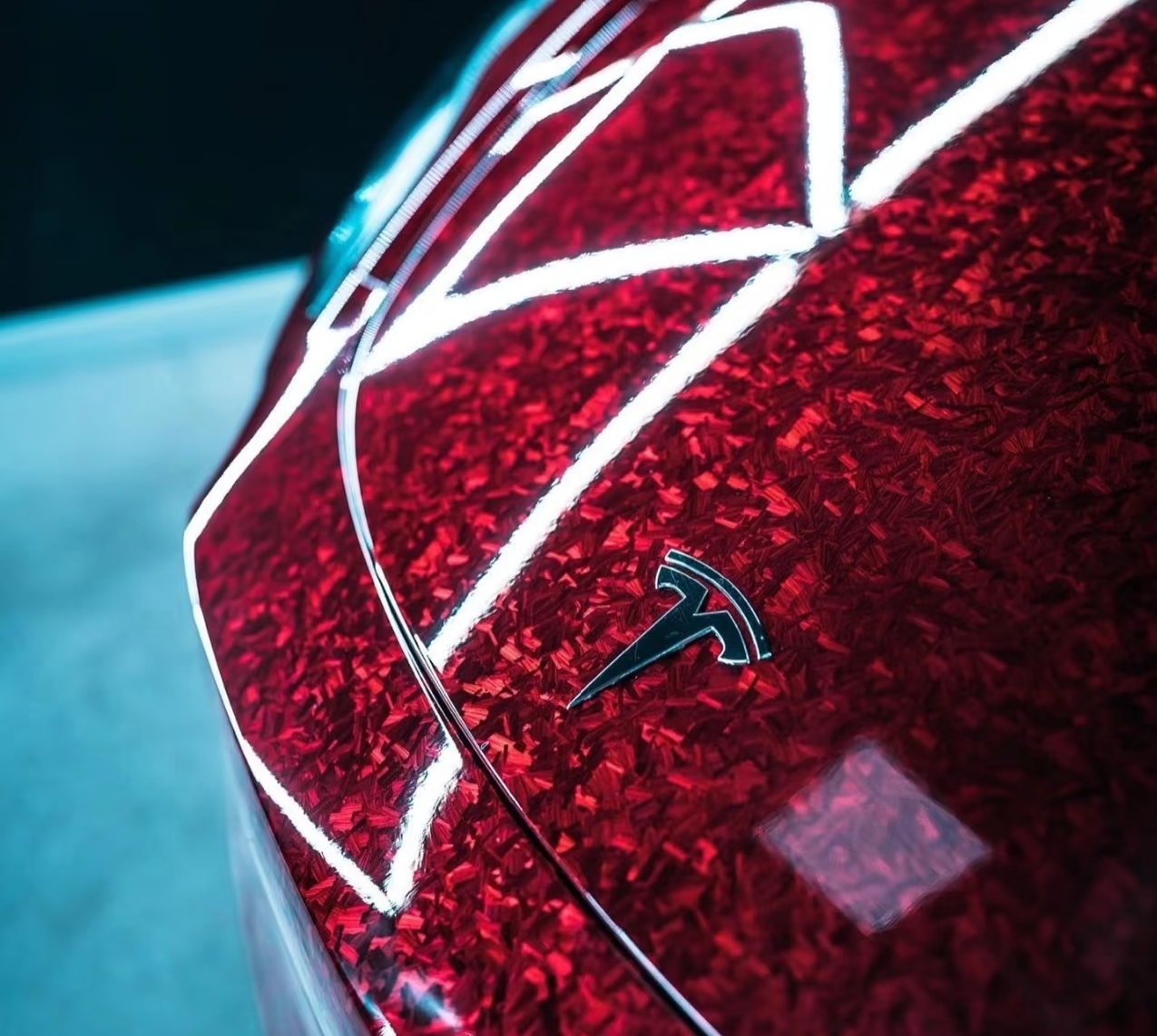 Glossy Red PVC Vinyl – Car Wrap Colors - Bild 2